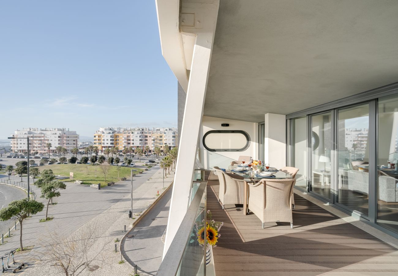 Residenz in Costa de Caparica - Plazza T2 Luxury apartment whith sea view face t